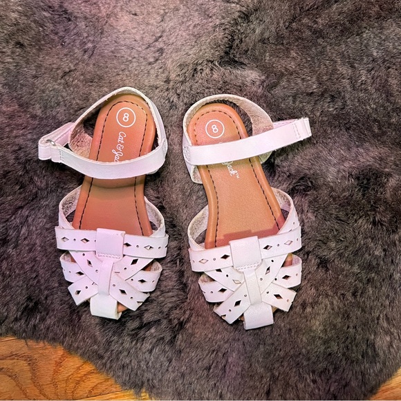 CAT & JACK TODDLER GIRL HUARACHE SANDALS SIZE 8 - Picture 2 of 4